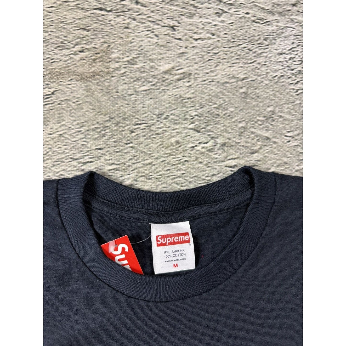 Supreme Bogo Prayer Tee navy blue FW26 Jesus box logo