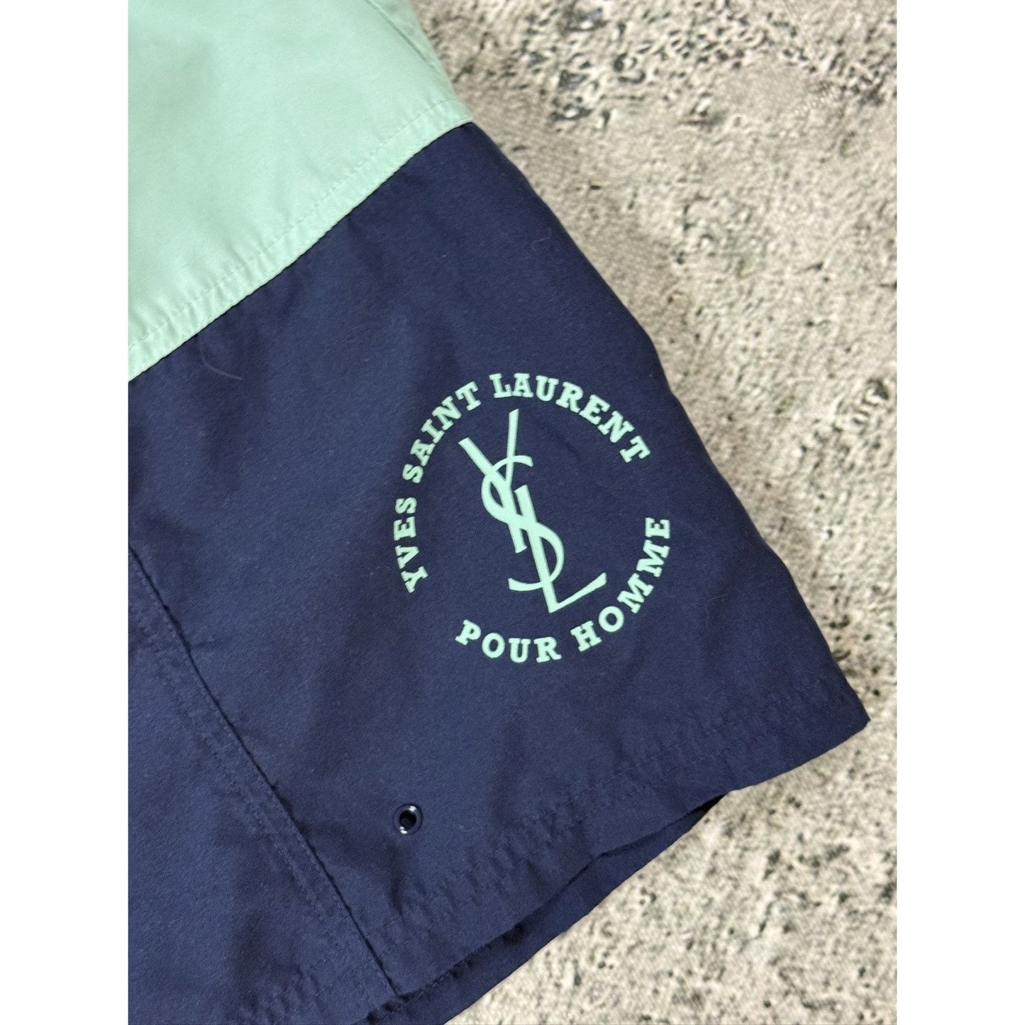 90s Yves Saint Laurent vintage navy shorts YSL