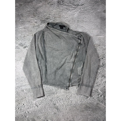 Calvin Klein grey sweatshirt asymmetrical zip