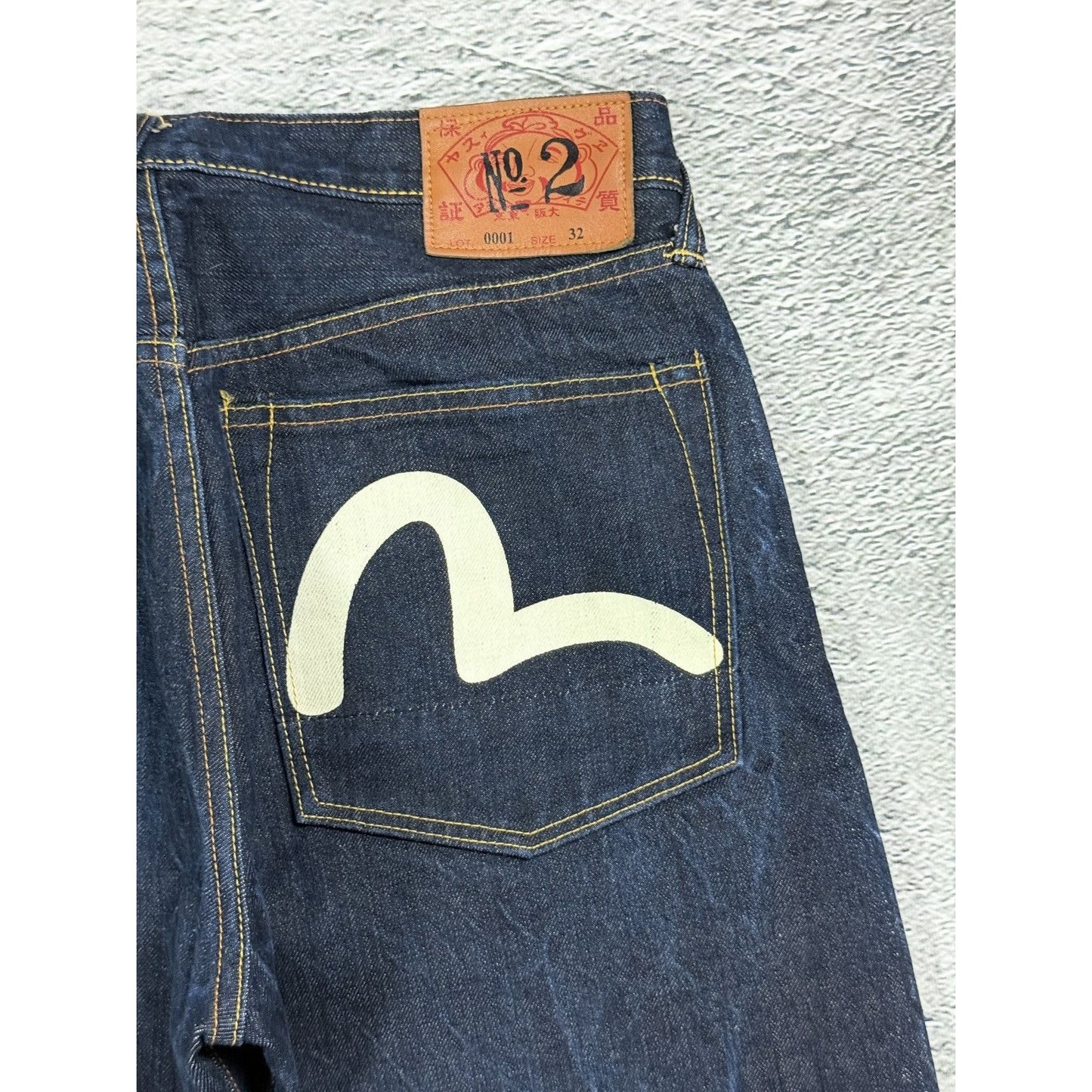 Evisu jeans vintage seagull logo selvedge denim