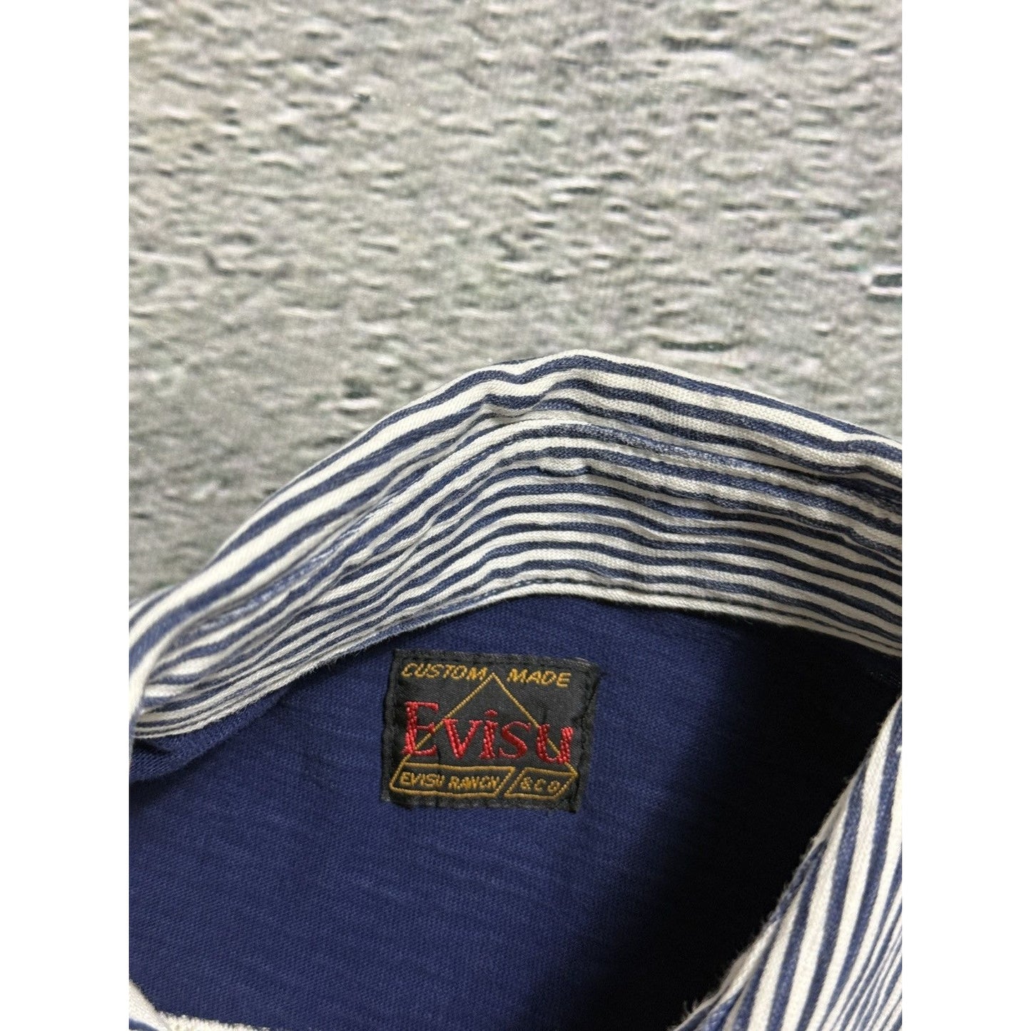 Evisu polo T-shirt big logo white Y2K