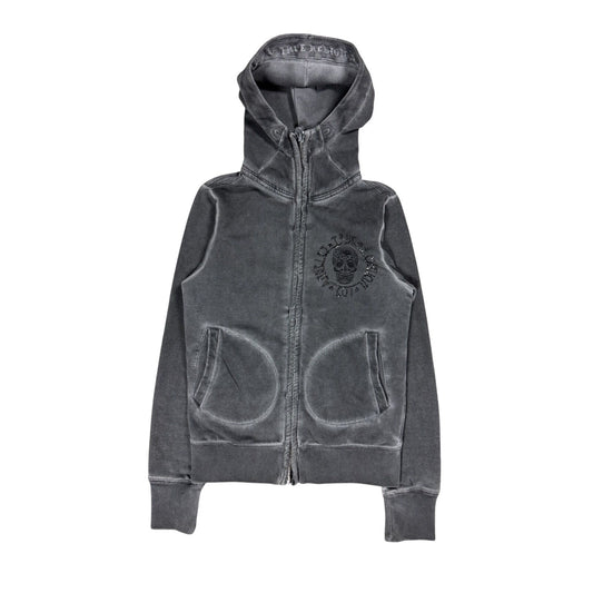 True Religion zip hoodie vintage skull rhinestones