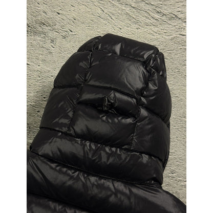 Moncler puffer jacket black hooded sample