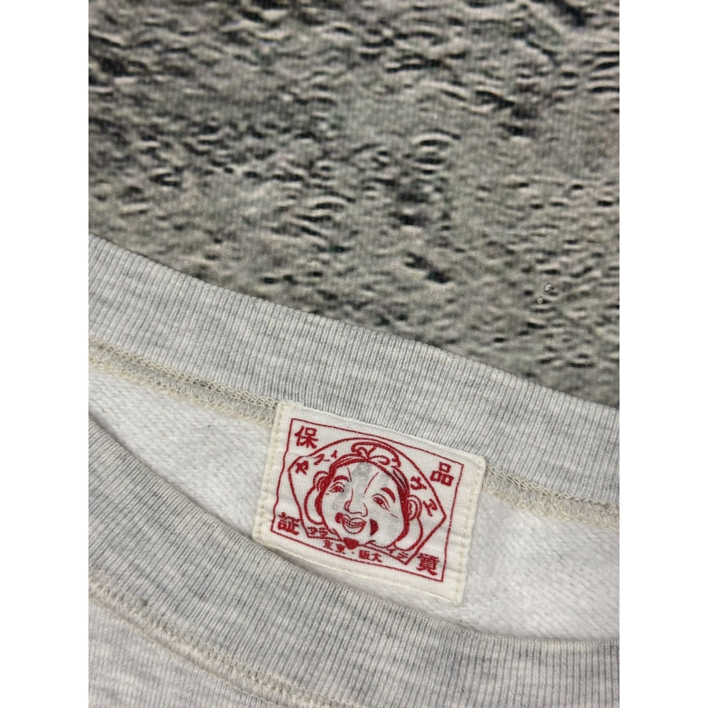 Evisu sweatshirt daicock seagull vintage grey Y2K