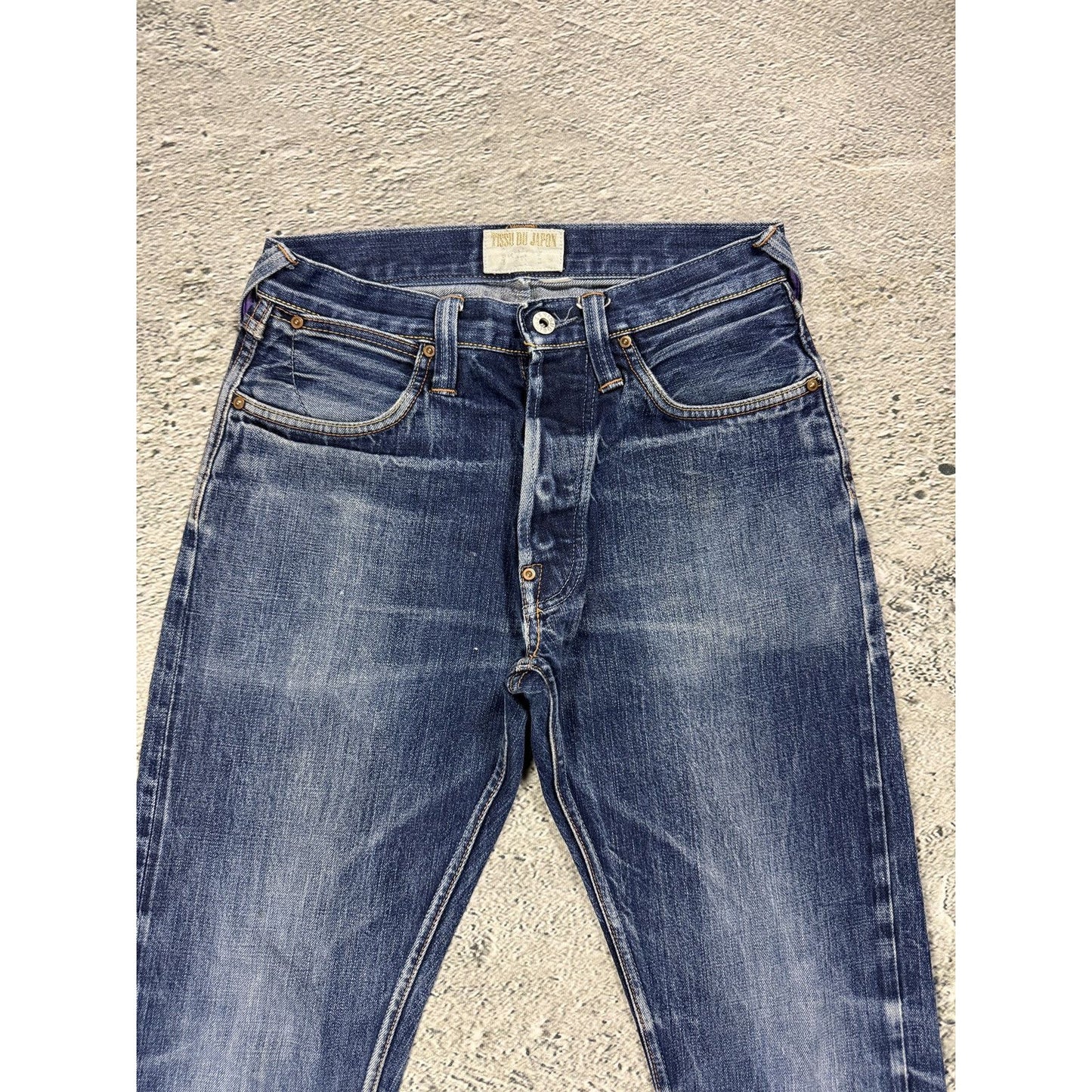 Evisu Deluxe jeans vintage Tissu Du Japon denim pants selvedge