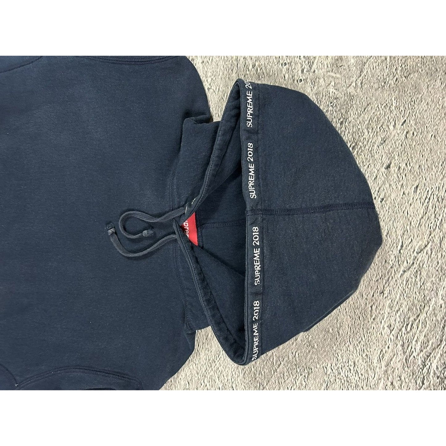 Supreme SS18 Channel Hoodie Navy