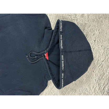 Supreme SS18 Channel Hoodie Navy