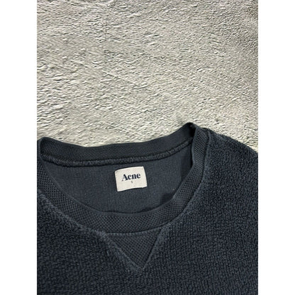Acne sweatshirt black washed archival vintage style Y2K