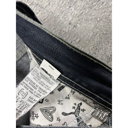 Evisu Yamane jorts grey Y2K shorts denim mint gull