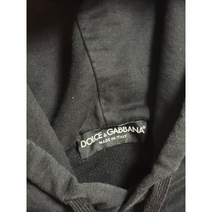 Dolce & Gabbana black hoodie crown logo DG Y2K