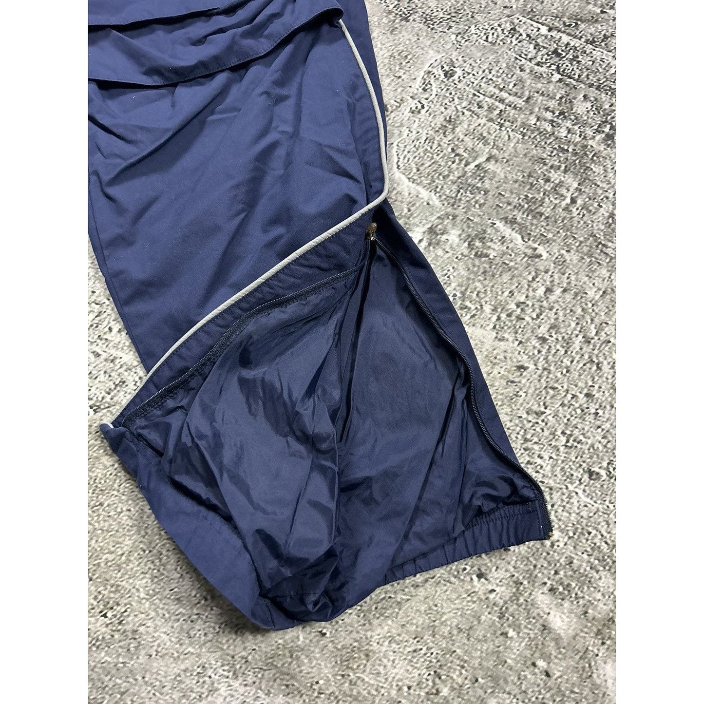 Nike vintage navy nylon track pants drill parachute y2k