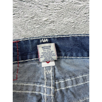 True Religion blue jeans white stitching Y2K Ricky Super T