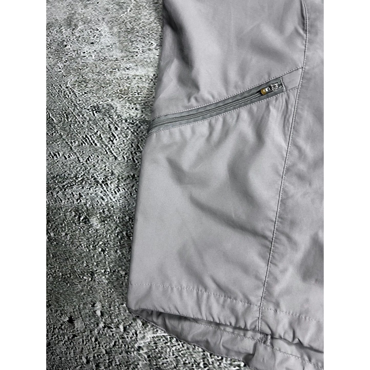 Nike vest grey vintage drill Y2K track jacket reflective