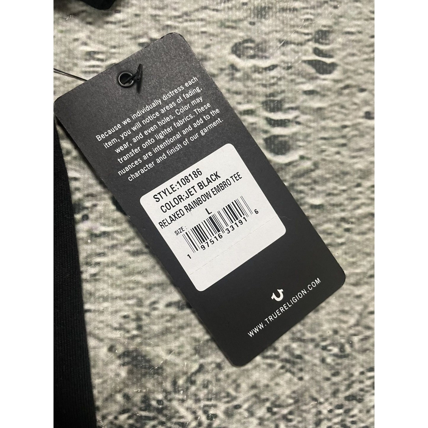 True Religion Raindbow T-shirt logo embroired relaxed