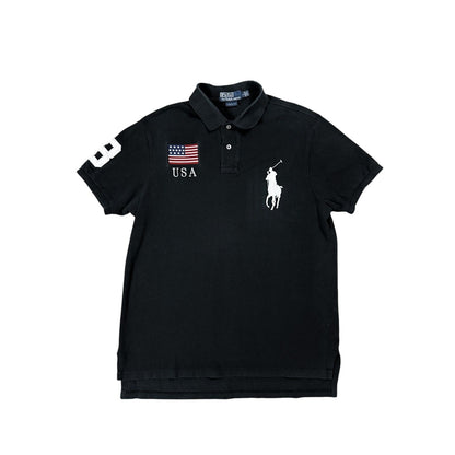 Chief Keef Polo Ralph Lauren USA black Polo t-shirt big pony