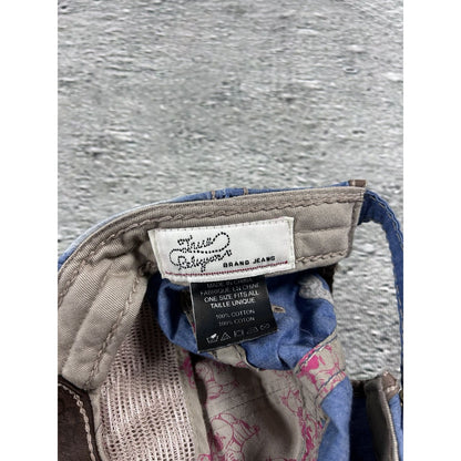 True Religion hat vintage baby blue cap Y2K big logo