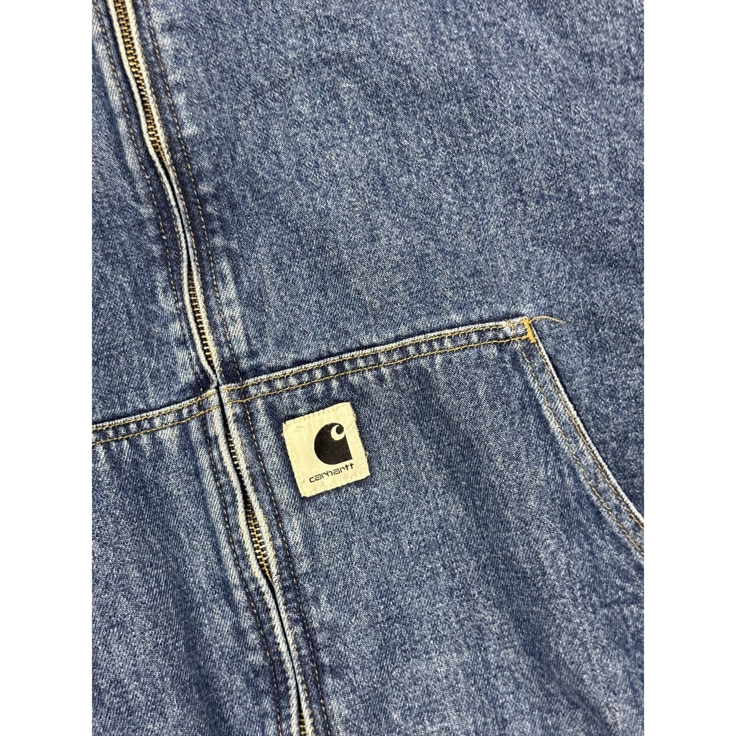 Carhartt Active Jacket Denim vintage blue sherpa