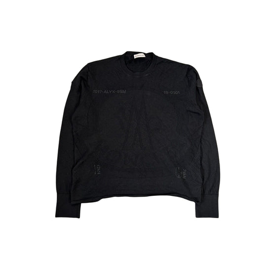 Moncler x 1017 alyx 9sm knit black sweater