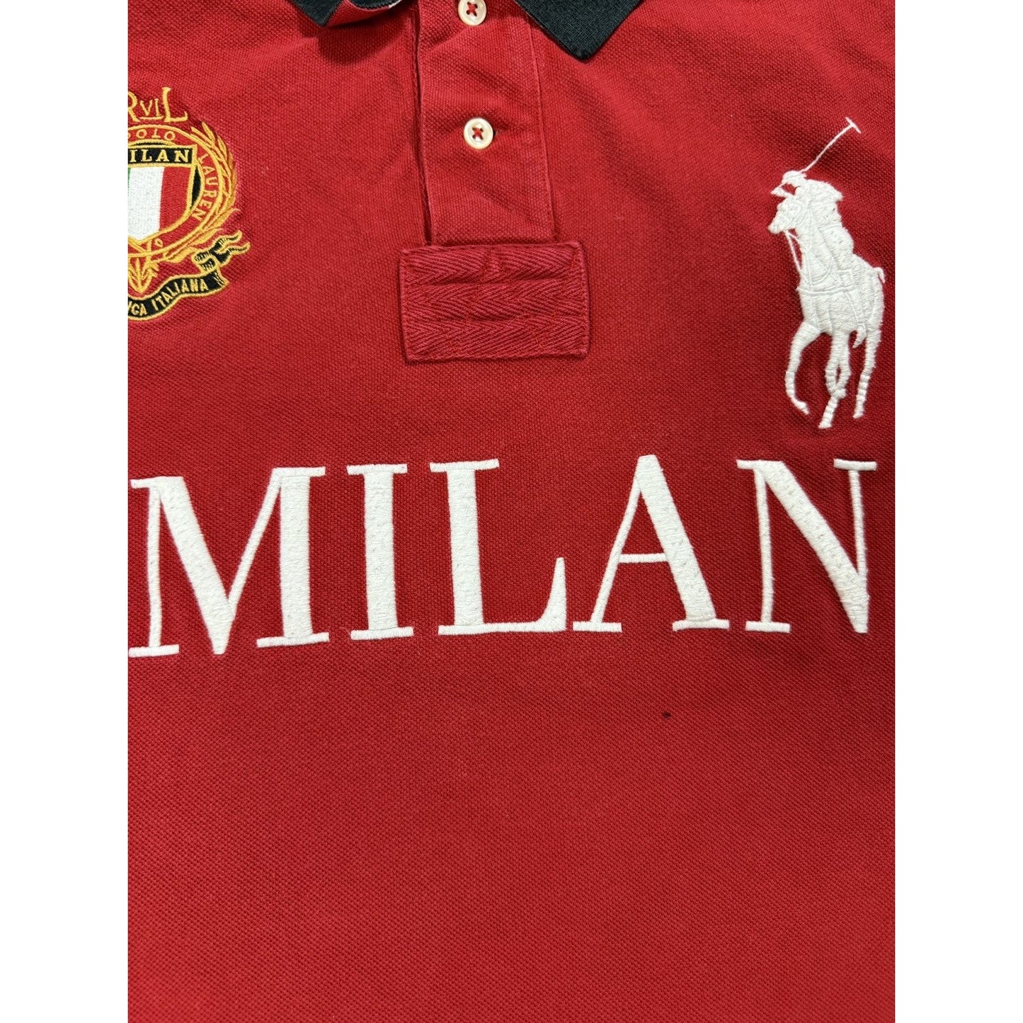Chief Keef Polo Ralph Lauren Milan Red polo T-shirt