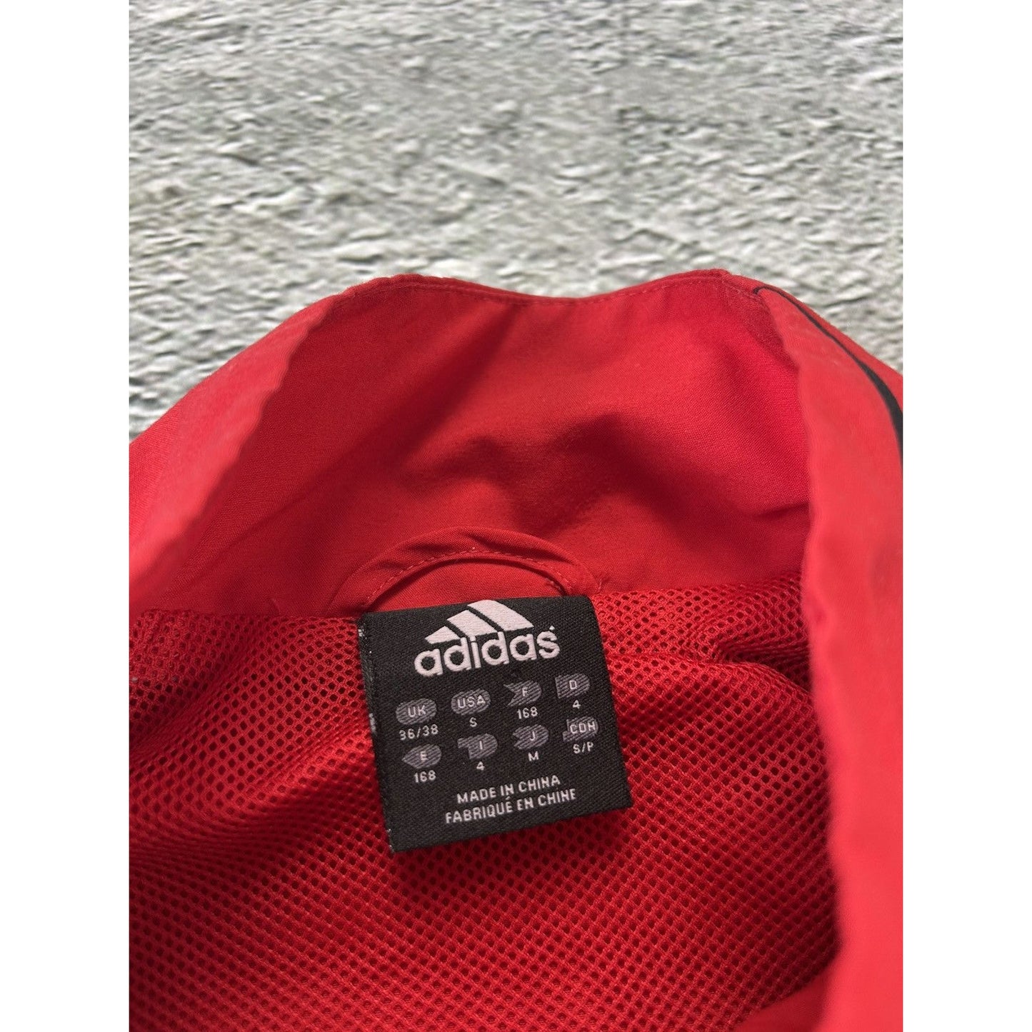 Adidas AC Milan track jacket 2009 vintage red Y2K nylon zip