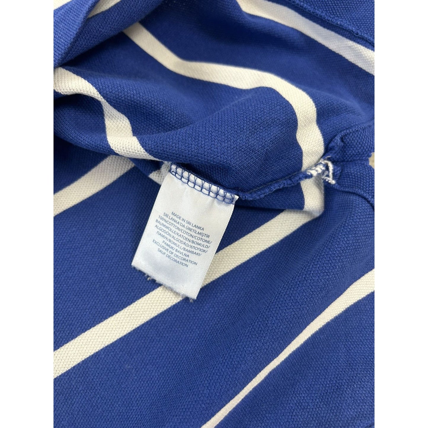 Polo Ralph Lauren t-shirt blue white striped small pony