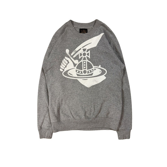 Vivienne Westwood sweatshirt grey big logo
