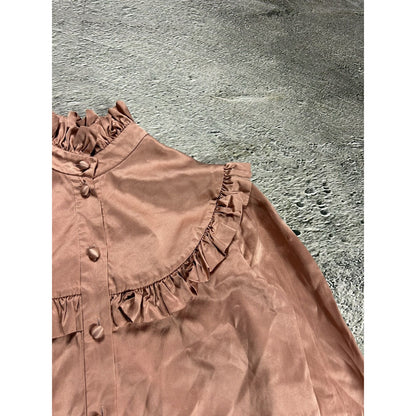 Saint Laurent Paris blouse pink FW16 top