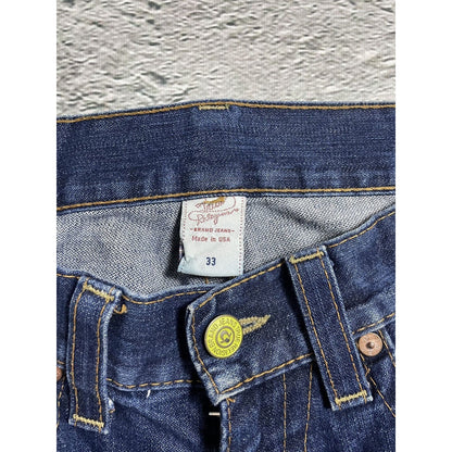 True Religion jeans vintage blue jeans big logo painted