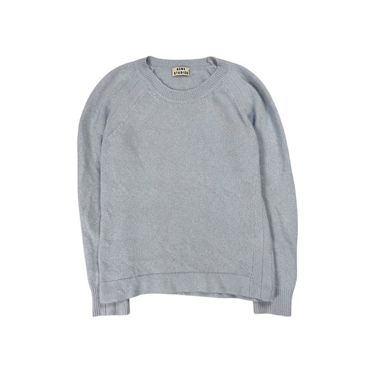 Acne Studios Micah Angora PSS13 sweater baby blue vintage