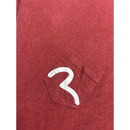 Evisu vintage multi pocket long sleeve seagull red