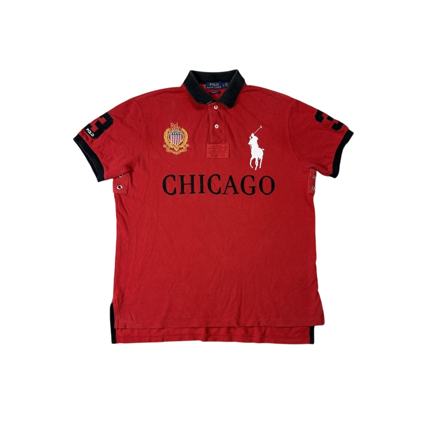 Chief Keef Polo Ralph Lauren Chicago Red polo T-shirt