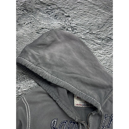 True Religion vintage grey zip hoodie Y2K I’m the BOSS