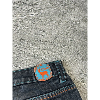 Coogi jorts denim shorts vintage embroidery Y2K