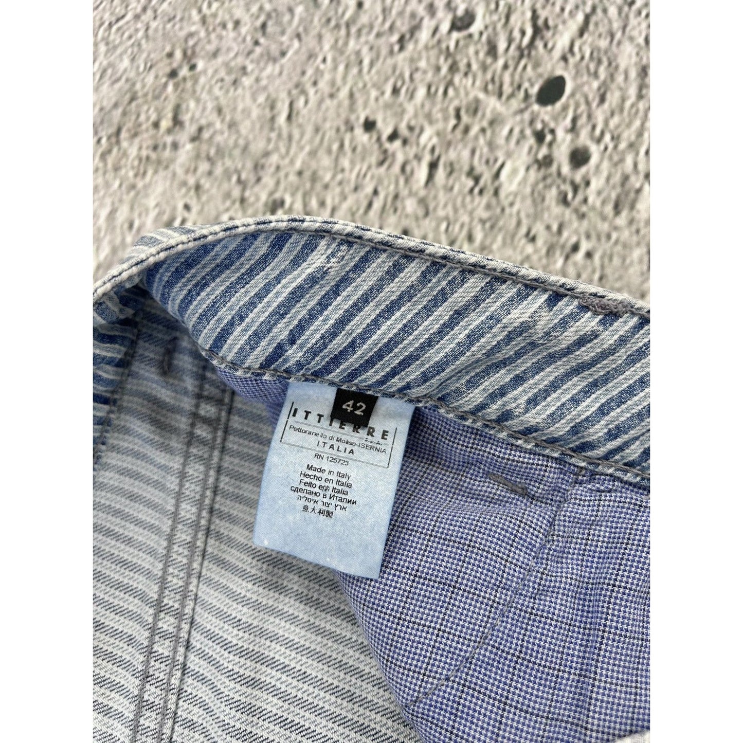 Galliano mini denim skirt striped blue