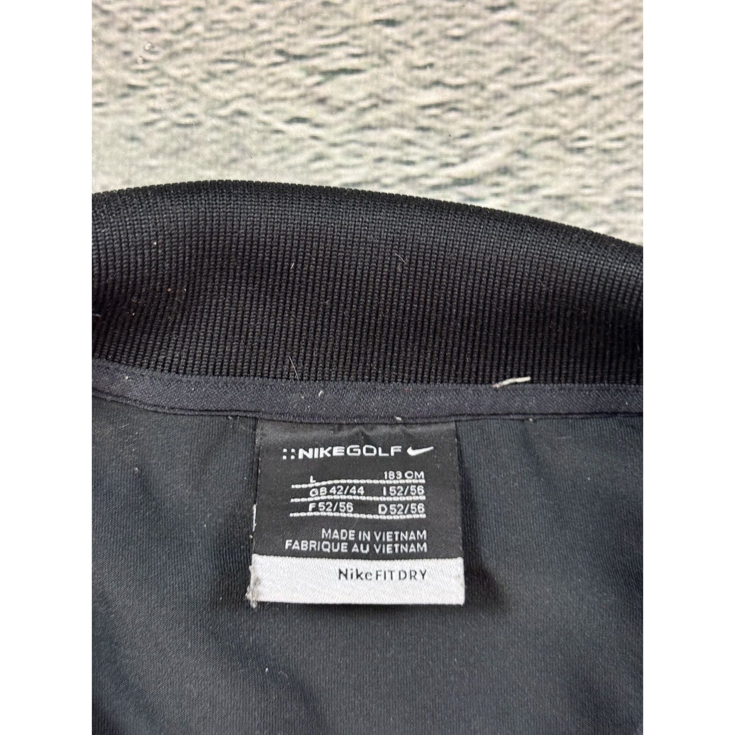 Nike striped vintage polo T-shirt black Golf