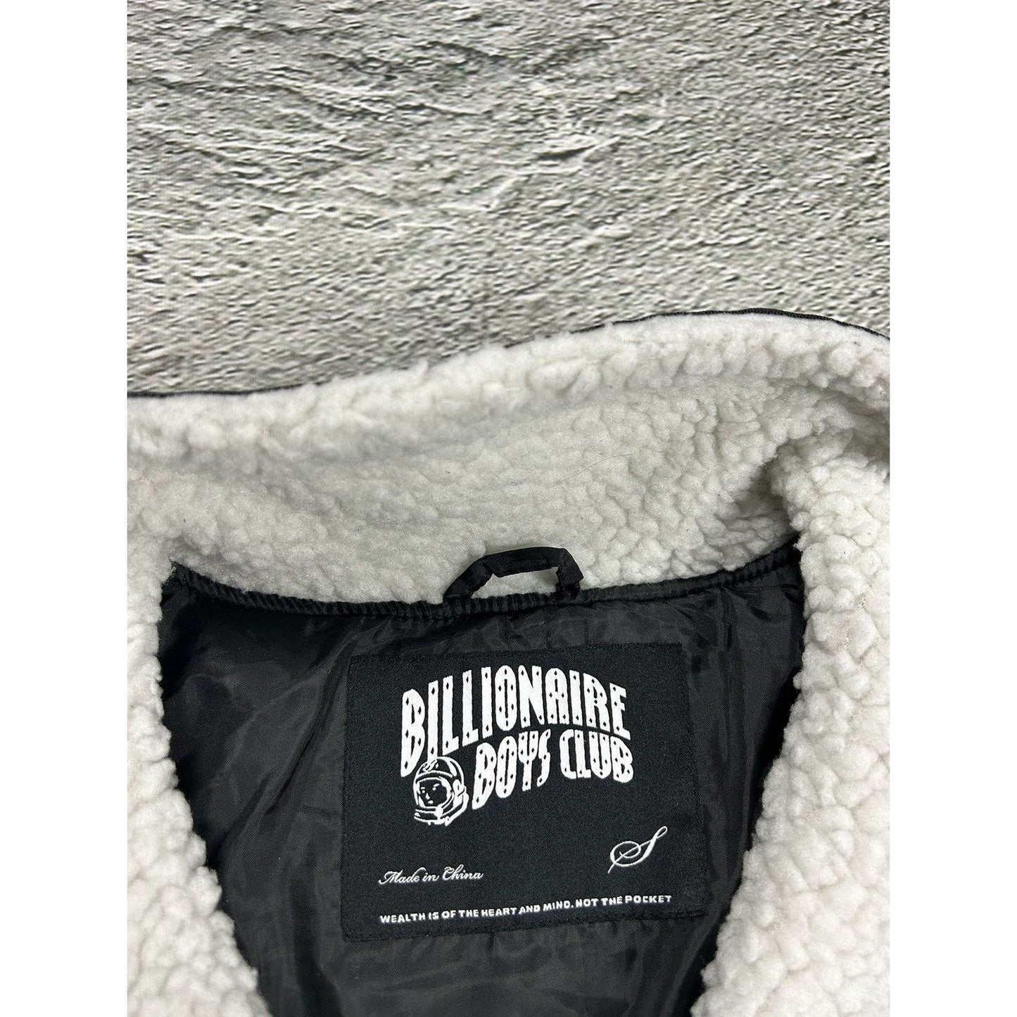 Billionaire Boys Club Fleece Sherpa jacket reflective white