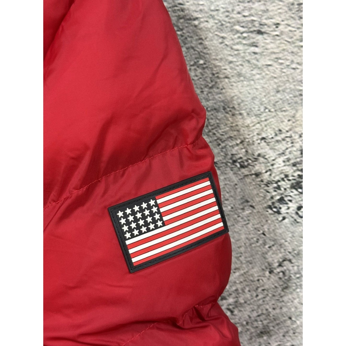 Royal Polo Geografical Norway bomber jacket puffer down red