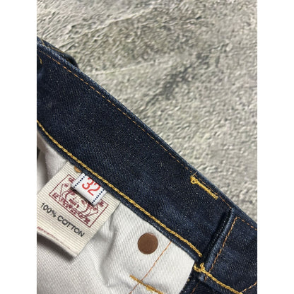 Evisu jeans daicock big logo red selvedge denim