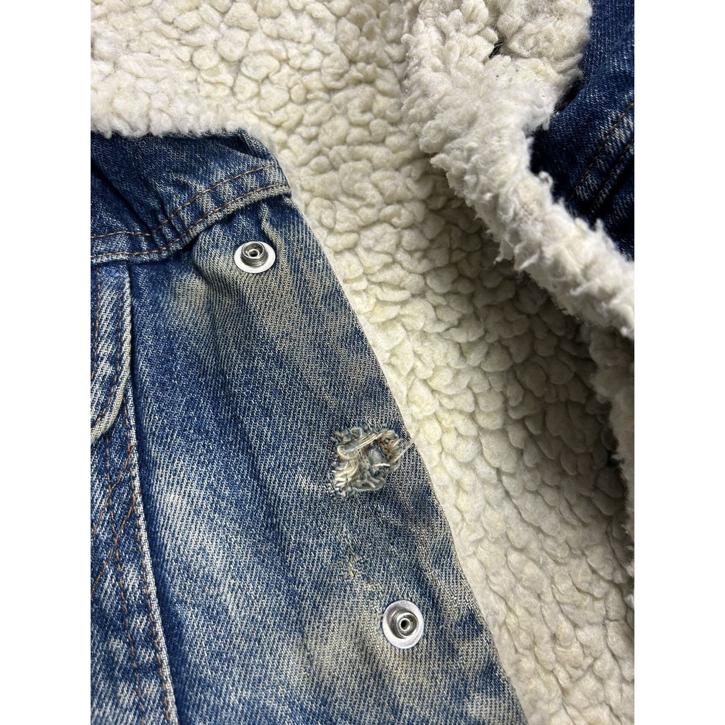 60's Wrangler Sherpa jacket denim vintage blue