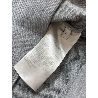 Acne sweatshirt grey collar logo Flogho PSS18