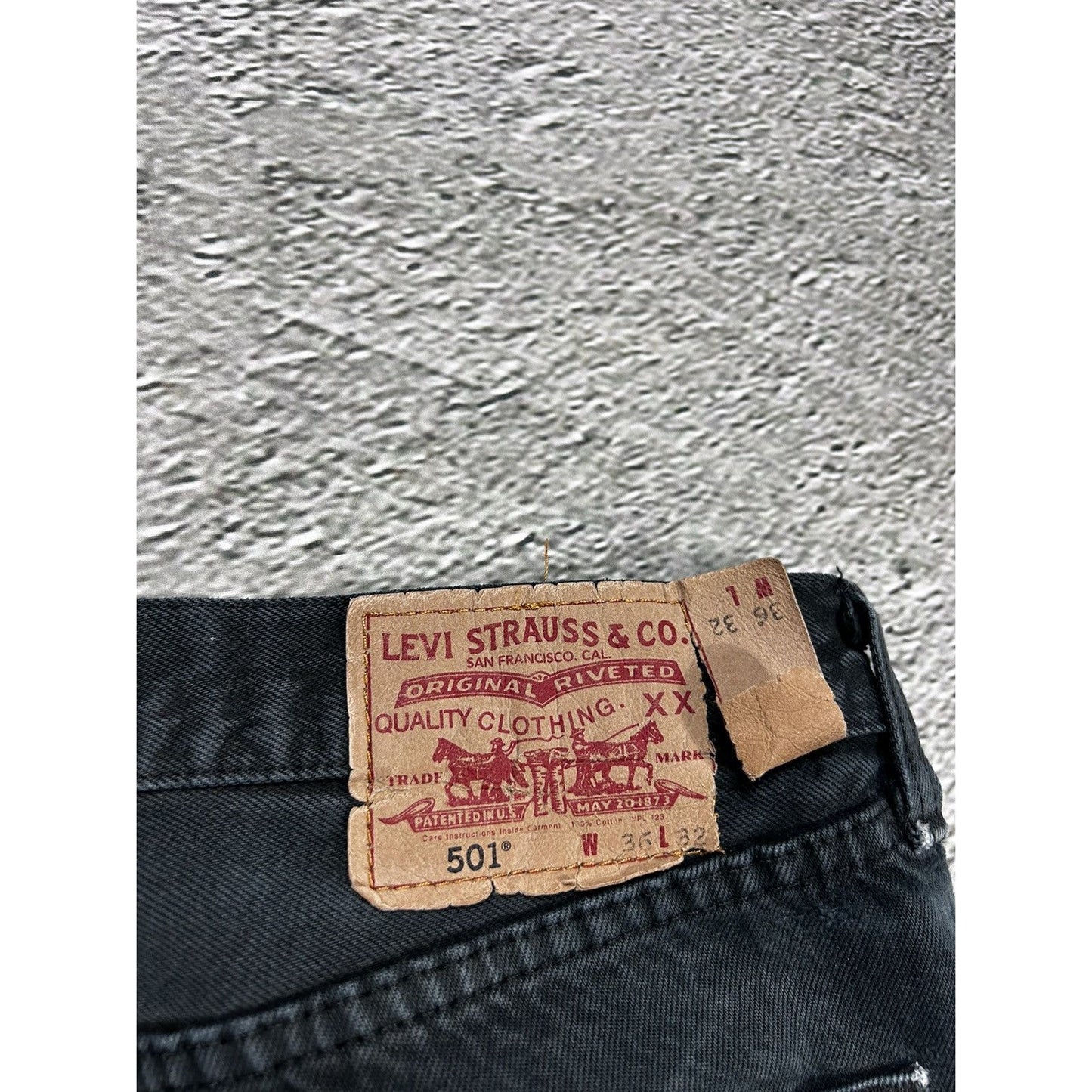 Levi’s 501 vintage black jeans denim pants