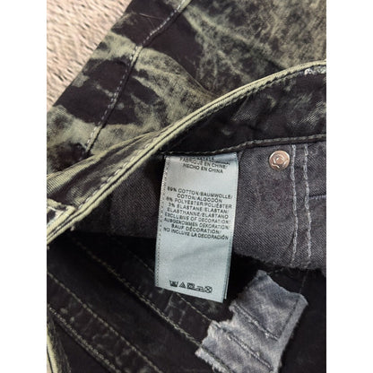 True Religion jeans skinny marble camo khaki green