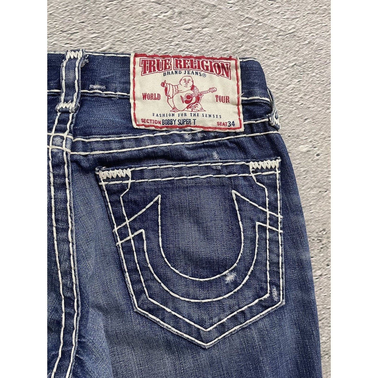 True Religion jeans vintage Bobby Super T denim straight