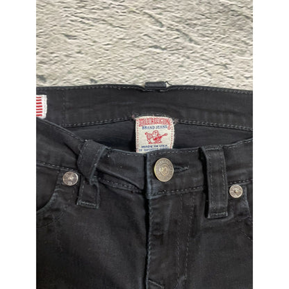 True Religion jeans biker black vintage Y2K slim skinny