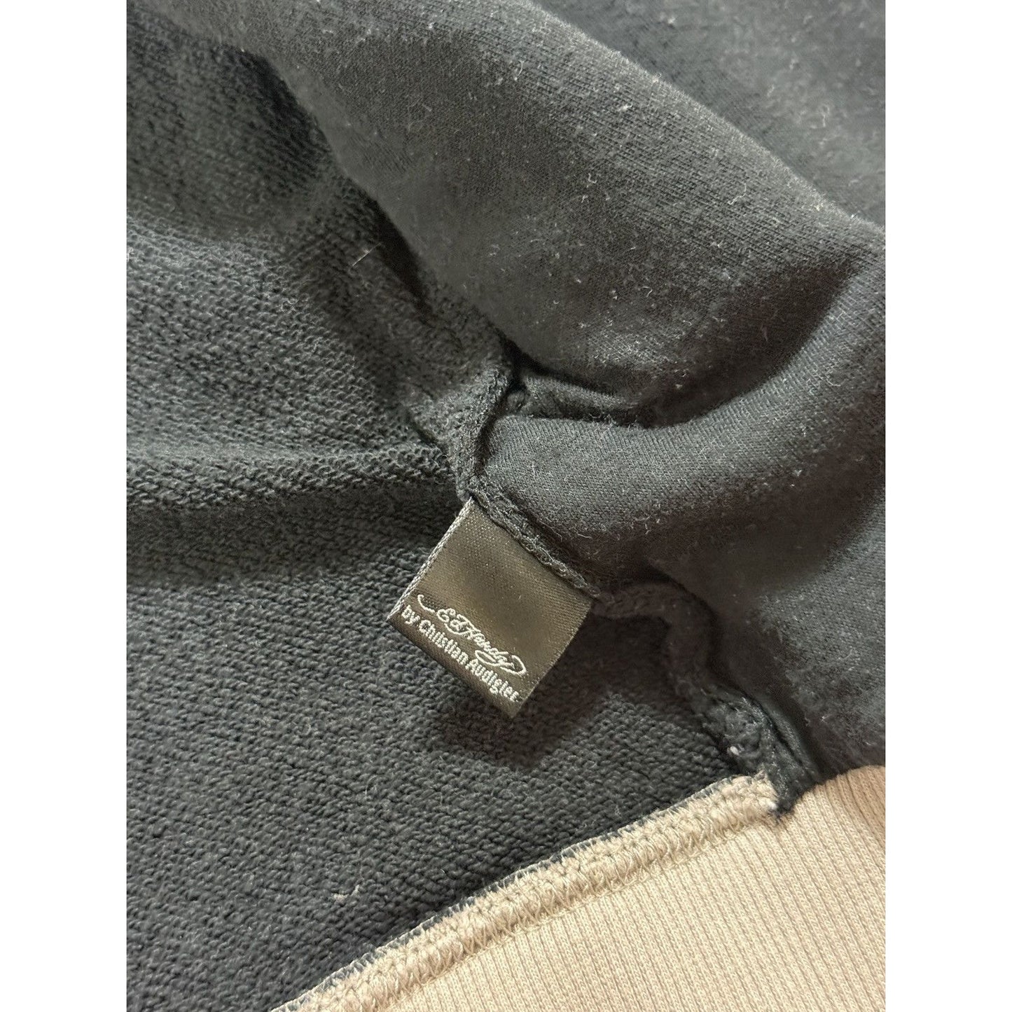 Ed Hardy zip hoodie black red vintage Y2K Christian Audigier