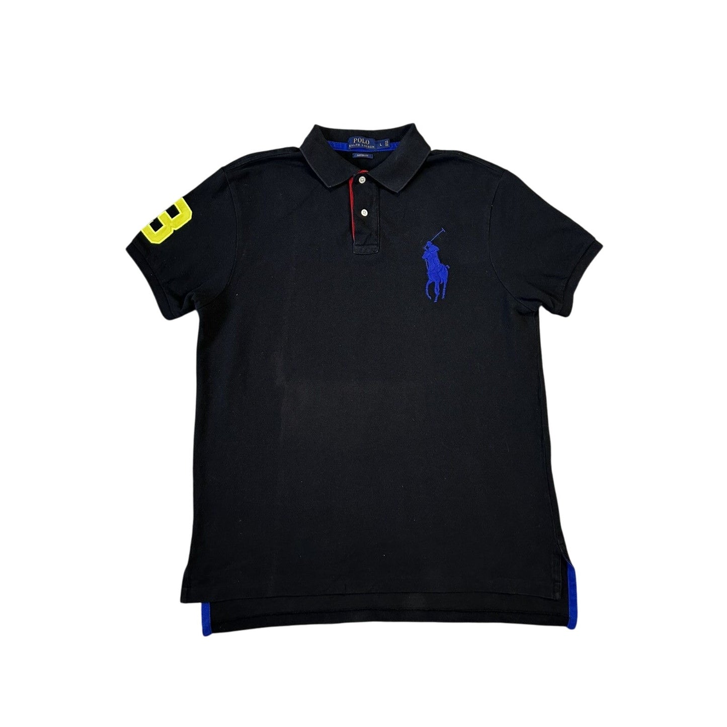 Chief Keef Polo Ralph Lauren black blue big pony T-shirt