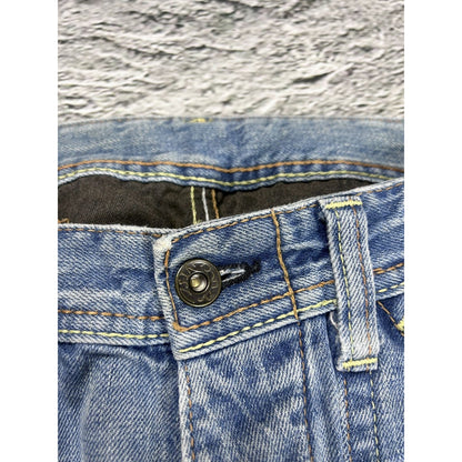 Evisu EU ED jeans vintage denim pants cargo baby blue Y2K