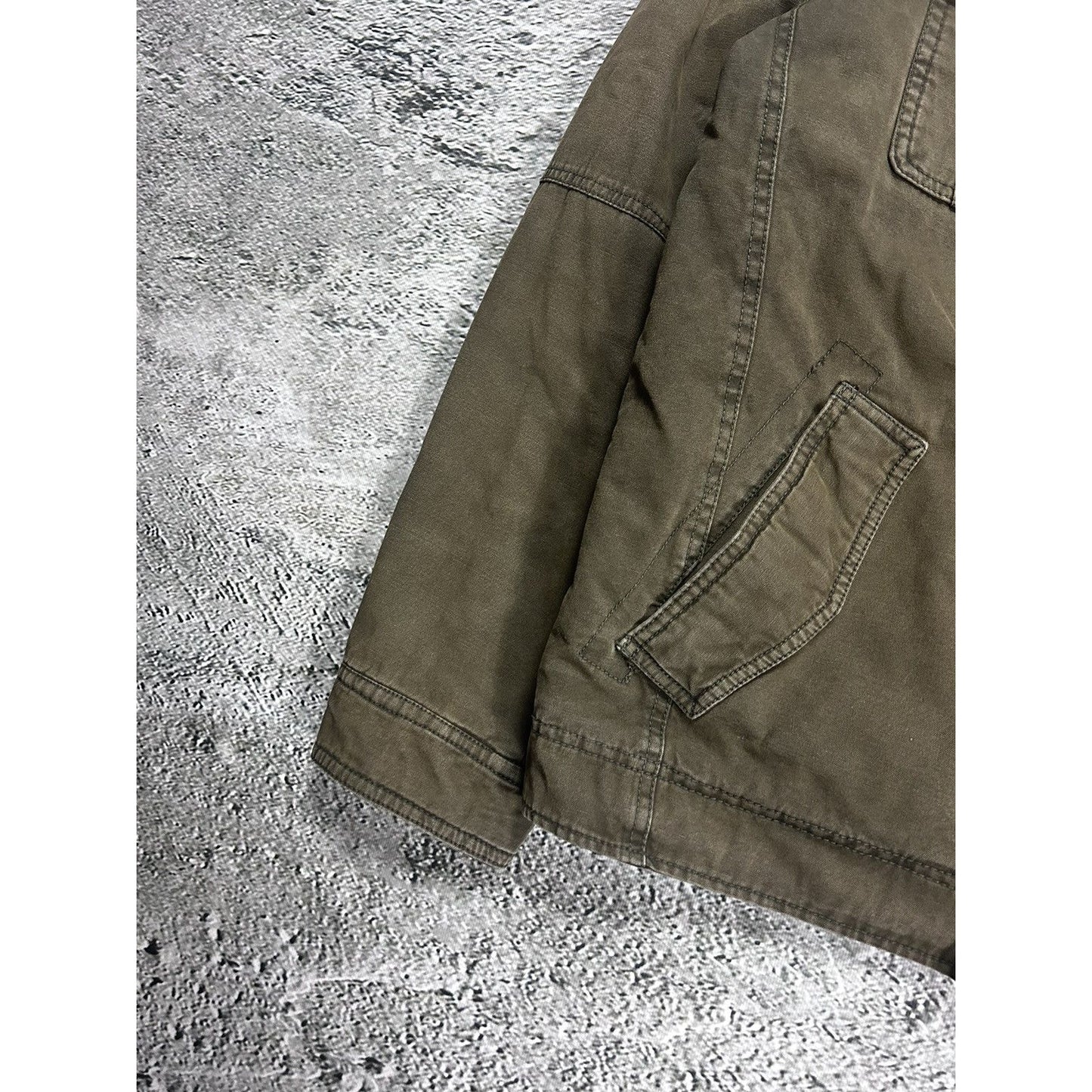 Levi’s military Sherpa jacket cargo khaki Y2K utility