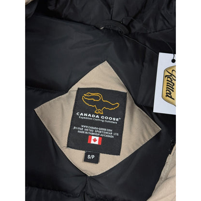 Canada Goose expedition jacket beige puffer no fur