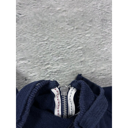 Evisu zip hoodie navy gold logo sweatshirt